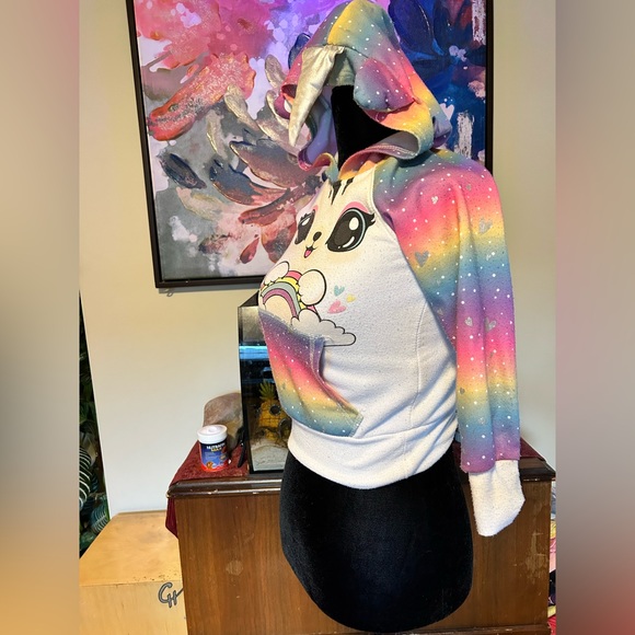 FUNZIETIME Rainbow Unicorn Pullover - Picture 2 of 2
